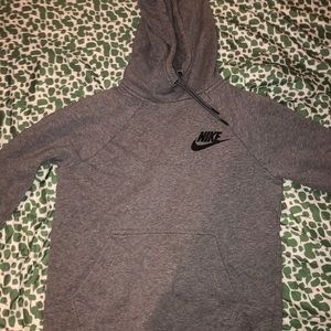 Nike dark grey pullover training hoodie